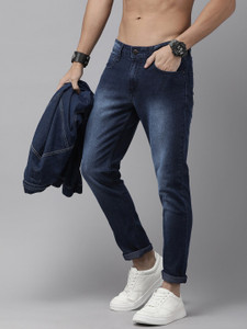 Roadster Slim Men Dark Blue Jeans