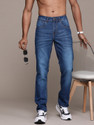 Roadster Slim Men Dark Blue Jeans