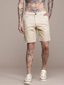 Roadster Solid Men Beige Chino Shorts