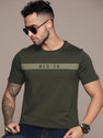 Roadster Solid Men Round Neck Green T-Shirt