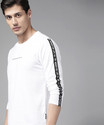 Roadster Solid Men Round Neck White T-Shirt