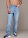 Roadster Men Straight Fit Mid Rise Blue Jeans