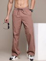 Roadster Straight Fit Men Purple Trousers