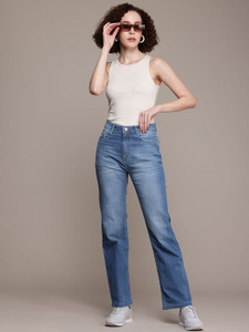 Roadster Straight Fit Women Blue Jeans