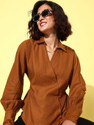 Roadster Women Solid Casual Red Shirt