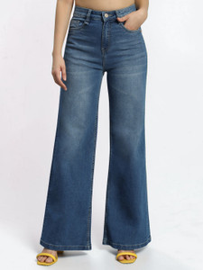 Roadster Women Wide Leg High Rise Blue