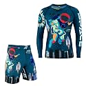 ROAR-INT MMA Rash Guard &amp; BJJ Shorts Set Kids Fight Training Grappling Wear Jiu Jitsu Gi Trunks Outfit Set