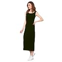 ROARERS Women Maxi Length Sleeveless Cotton Black