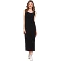 ROARERS Women Maxi Length Sleeveless Cotton Black