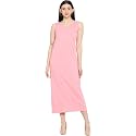 ROARERS Women Maxi Length Sleeveless Cotton Black