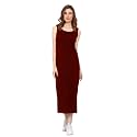 ROARERS Women Maxi Length Sleeveless Cotton Black