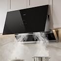 ROBAM R-Max2 30 Inch Range Hood, 1100 CFM Vent Exhaust Fan, Brushless Motor, Gesture &amp; Touch Control, Wash-Free Filter, LED Lights, Ducted Wall Mount/Under Cabinet, Easy-Clean Kitchen Vent Hood 52H1S