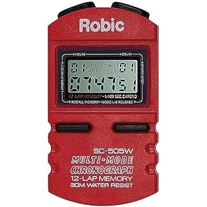 robic sc-505w 12 memory stopwatch red