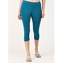 Robinbosky Premium Stretchable Cotton Capri Legging for Women | Suitable for Formal wear &amp; Casual wear | High-End Elastic Makes. The Leggings Squat Proof and Durable for Travel, Yoga, &amp; Workout.
