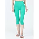 Robinbosky Premium Stretchable Cotton Capri Legging for Women | Suitable for Formal wear &amp; Casual wear | High-End Elastic Makes. The Leggings Squat Proof and Durable for Travel, Yoga, &amp; Workout.