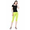 Robinbosky Premium Stretchable Cotton Capri Legging for Women | Suitable for Formal wear &amp; Casual wear | High-End Elastic Makes. The Leggings Squat Proof and Durable for Travel, Yoga, &amp; Workout.