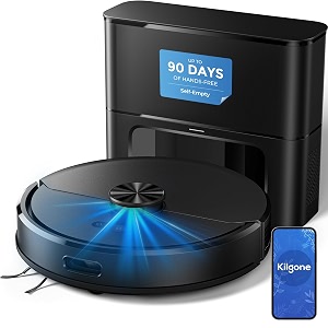 Robot Vacuum and Mop Combo Self-Emptying Up