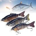 Robotic Fishing Lure, 2026 Upgrade 3D Swimming Bait for Freshwater & Saltwater, Fishing Gear Attracts Fishing Lures Walleye Trout Bass, Fishing Lures for Beginners, Amateurs and Professionals