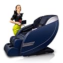 ROBOTICVIBE 4D Massage Chair - RV3030: Wireless Charging, 28 Auto Wellness Programs, SL Track, Rotary Switch and Led Touch. Your Prime Choice of Full Body Massage Chair (Blue with Grey)