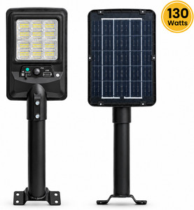 robustt 130w solar led street light  2400lmpir sensor remote control 1 year warranty solar light set wall mounted pack of 1