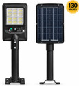 Robustt 130W Solar LED Street Light | 2400LM|PIR Sensor |Remote Control |1 Year Warranty Solar Light Set (Wall Mounted Pack of 1)