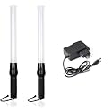 Robustt Baton Light Stick "21 inch" (Pack of 2) with Rechargable Battery, Red &amp; Green Blink for Road Safety and Traffic Control, Street Protection Wand Baton- Charger Included