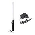 Robustt Baton Light Stick "21 inch" (Pack of 2) with Rechargable Battery, Red & Green Blink for Road Safety and Traffic Control, Street Protection Wand Baton- Charger Included