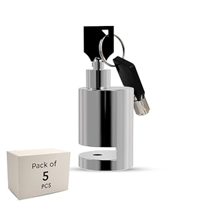 robustt disc lock for bike - pack of 5  anti theft disc lock  heady duty stainless steel  keyless locking  waterproof  rust- resistant  dust-proof