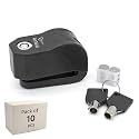 Robustt Disc Lock for Bikes - Pack of 2 | Anti Theft Alarm Disc Lock | Built-in 120 dB Alarm System | 5.8 MM | Material | Waterproof and Dust Proof | Rust- Resistant | 6 Backup Batteries