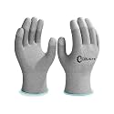 Robustt ESD Grey Safety gloves | Pack of 1 | Carbon Fibre with Anti - Static Technology | Snug Fit, Slip Resistant | Reusable &amp; Washable Gloves | Hand Gloves for Electrical Appliances