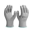 Robustt ESD Grey Safety gloves | Pack of 1 | Carbon Fibre with Anti - Static Technology | Snug Fit, Slip Resistant | Reusable & Washable Gloves | Hand Gloves for Electrical Appliances