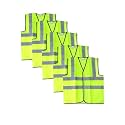Robustt Polyster Fabric, Reflective Safety Jacket, Safety Coat for Traffic, Sports, Construction Site