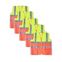 Robustt Polyster Fabric, Reflective Safety Jacket, Safety Coat for Traffic, Sports, Construction Site
