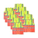 Robustt Polyster Fabric, Reflective Safety Jacket, Safety Coat for Traffic, Sports, Construction Site