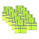 Robustt Polyster Fabric, Reflective Safety Jacket, Safety Coat for Traffic, Sports, Construction Site
