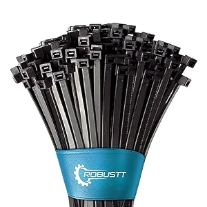 robustt self locking cable ties  300 x 48 mm  500 pieces black  heat resistant cable zip ties  self-locking cable organizer  anti - slip wire organizer  for indoor amp outdoor use
