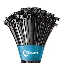 Robustt Self Locking Cable Ties | 300 X 4.8 mm | 500 Pieces, Black | Heat Resistant Cable Zip Ties | Self-Locking Cable Organizer | Anti - Slip Wire Organizer | For Indoor &amp; Outdoor Use