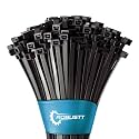 Robustt Self Locking Cable Ties | 350 X 4.8 mm | 500 Pieces, Black | Heat Resistant Cable Zip Ties | Self-Locking Cable Organizer | Anti - Slip Wire Organizer | For Indoor & Outdoor Use