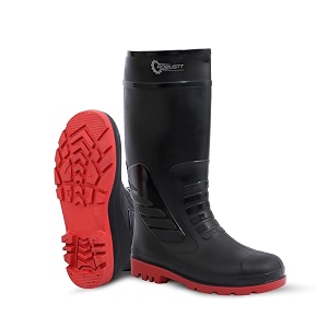 robustt steel toe lightweight gum boots  standard steel safety shoes  anti slip waterpoof  breathable printed leather shoes  puncture and tear resistant  for industrial use red