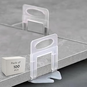 robustt tiles leveling clip - pack of 100 pcs  1mm tile spacer for removing lippage wedges not included  tile leveler  durable reusable tile tools