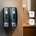 Robustt Versatile Double Section Wall Mount Liquid Soap Dispenser - 2 x 350ml Capacity - with Adhesive Hooks | Space-Saving Design for Bathroom, Kitchen, Hotels, Malls | Easy Installation (Pack of 1)
