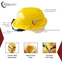 Robustt X Shree JEE Nape Type Adjusment-Safety Helmet,Construction Helmet, Protection for Outdoor Work Head Safety Hat (Yellow, Pack of 16)