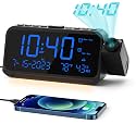 ROCAM Projection Alarm Clock with 180° Ceiling Projector & Digital Display