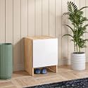 Rocco Trudo Shoe Cabinet | Engineered Wood Shoe Rack with Soft-Close Doors &amp; Adjustable Shelf | Scratch Resistant Matte Finish | Modular Design for Hallway &amp; Bedroom (6 Pair Cabinet)