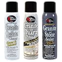 Rock Doctor Granite & Quartz Care Kit, 3 Piece Maintenance Stone Care Combo Kit – Cleans & Renews Marbel, Travertine, Tile and All Other Stone, Fresh, Pack of 3, 54.0 Ounce