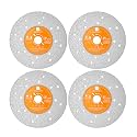 Rock Slab Grinding Disc - 3 inch Glass Cutter Disc (4pcs), Granite Cutting Disc, Diamond Grinder Wheel for Rock Slab, Stone, Tile, Marble, Granite, Glass Diamond Cutting Discs