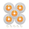 Rock Slab Grinding Disc - 5 inch Glass Cutter Disc (5pcs), Granite Cutting Disc, Diamond Grinder Wheel for Rock Slab, Stone, Tile, Marble, Granite, Glass Diamond Cutting Discs