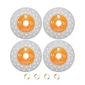 Rock Slab Grinding Disc - 5 inch Glass Cutter Disc (4pcs), Granite Cutting Disc, Diamond Grinder Wheel for Rock Slab, Stone, Tile, Marble, Granite, Glass Diamond Cutting Discs