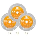Rock Slab Grinding Disc - 7 inch Glass Cutter Disc (3pcs), Granite Cutting Disc, Diamond Grinder Wheel for Rock Slab, Stone, Tile, Marble, Granite, Glass Diamond Cutting Discs
