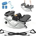 Rock Stepper, Rock Machine Stepper, The Rocking Stepper for Women Men, Low-Impact Lateral Steppers for Knees and Joints, Calories with Digital Display for Legs, Glutes & Abs